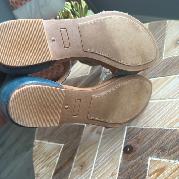 Miz Mooz Whipstitch Accent Ankle Strap Sandal - Picture 7 of 8